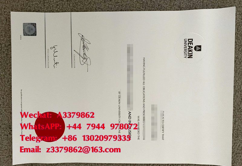 Deakin University Diploma and Certificates