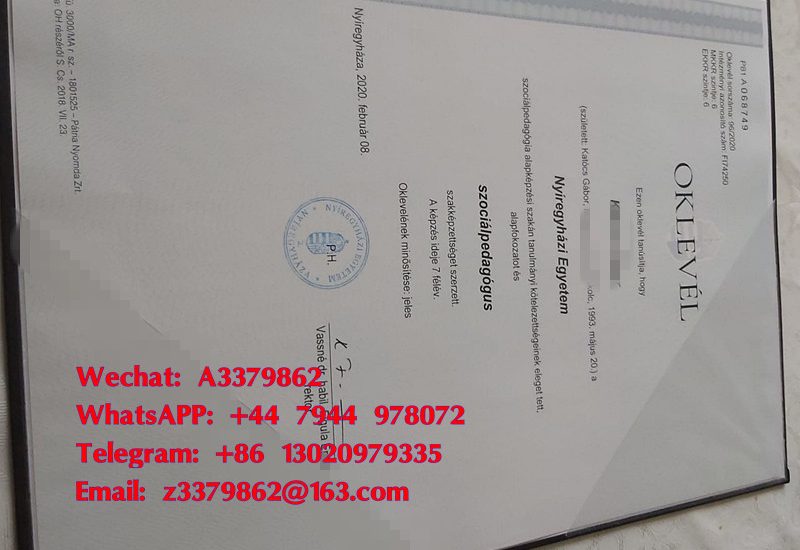 塞格德大学毕业证，文凭样本