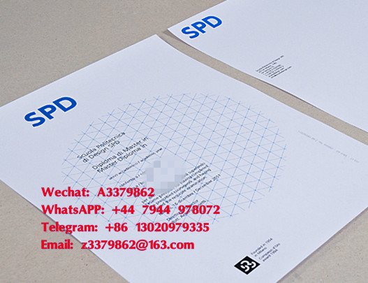 米兰工业设计学院毕业证，SPD Diploma文凭样本