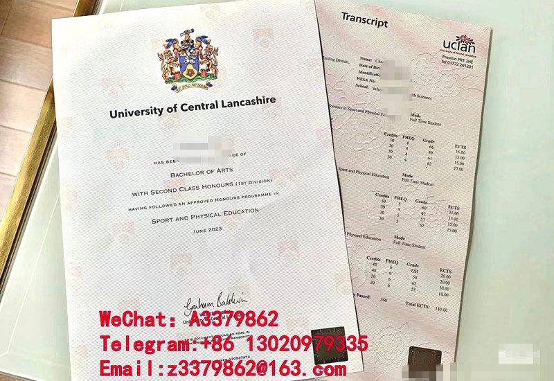 看中央兰开夏大学毕业证镭射细节，UCLan Degree文凭样式大破解